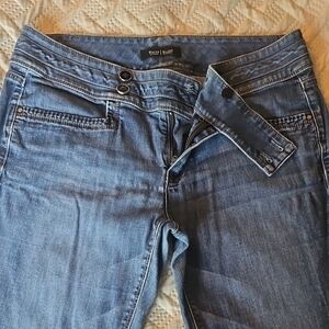 White House Black Market Boot Cut Blue Jeans